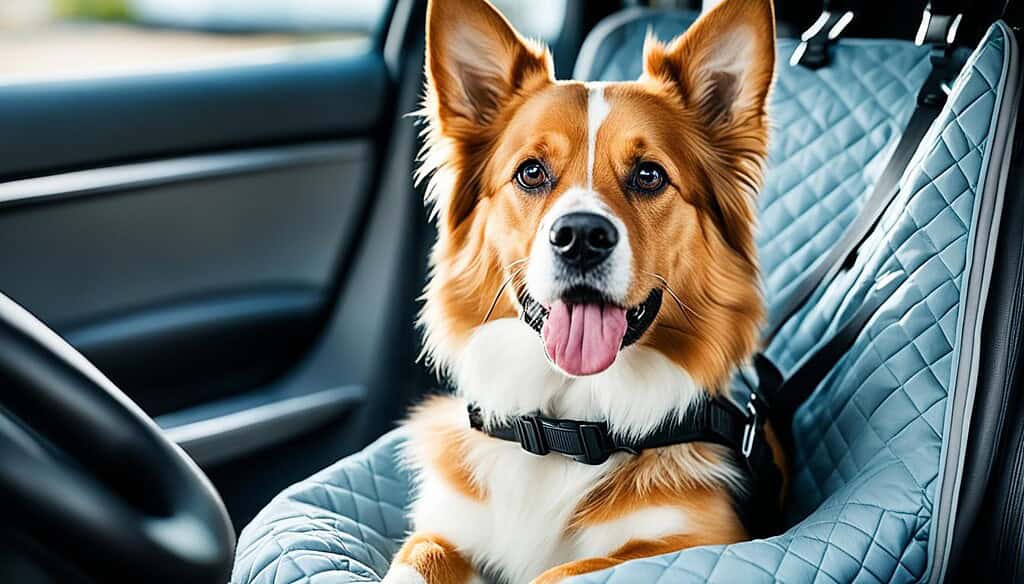 Durable quilted dog car seat cover