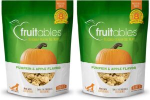 Fruitables Baked Dog Treats Pumpkin & Apple Flavor (2 Pack) 7 oz Each