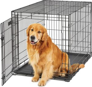 Large Dog Crate | MidWest Life Stages Folding Metal Dog Crate