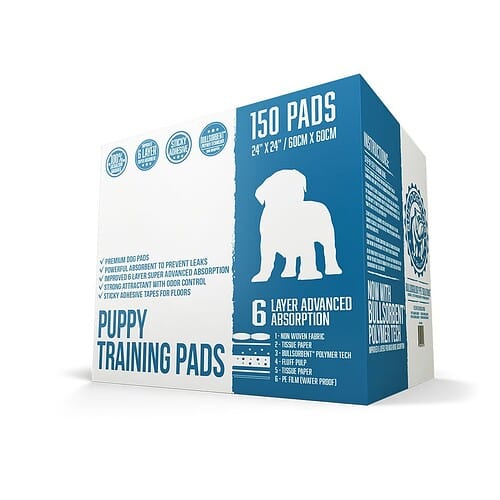 Premium Pet Training Pads (24x24") - 150-Count