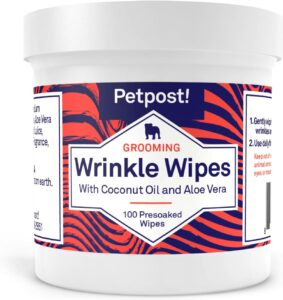 Petpost | Bulldog Wrinkle Wipes for Dogs