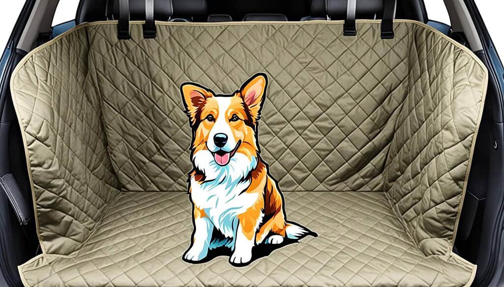 Quilted dog car seat cover