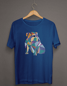 bulldog fractual tshirt